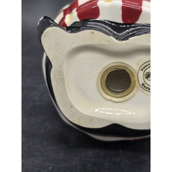 Fat Chef Kitchen Salt Shaker Replacement Has Chip End Of Right Foot Daveco - Picture 11 of 12